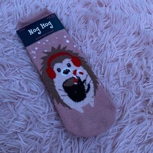 Hedge Hog Fuzzy Socks